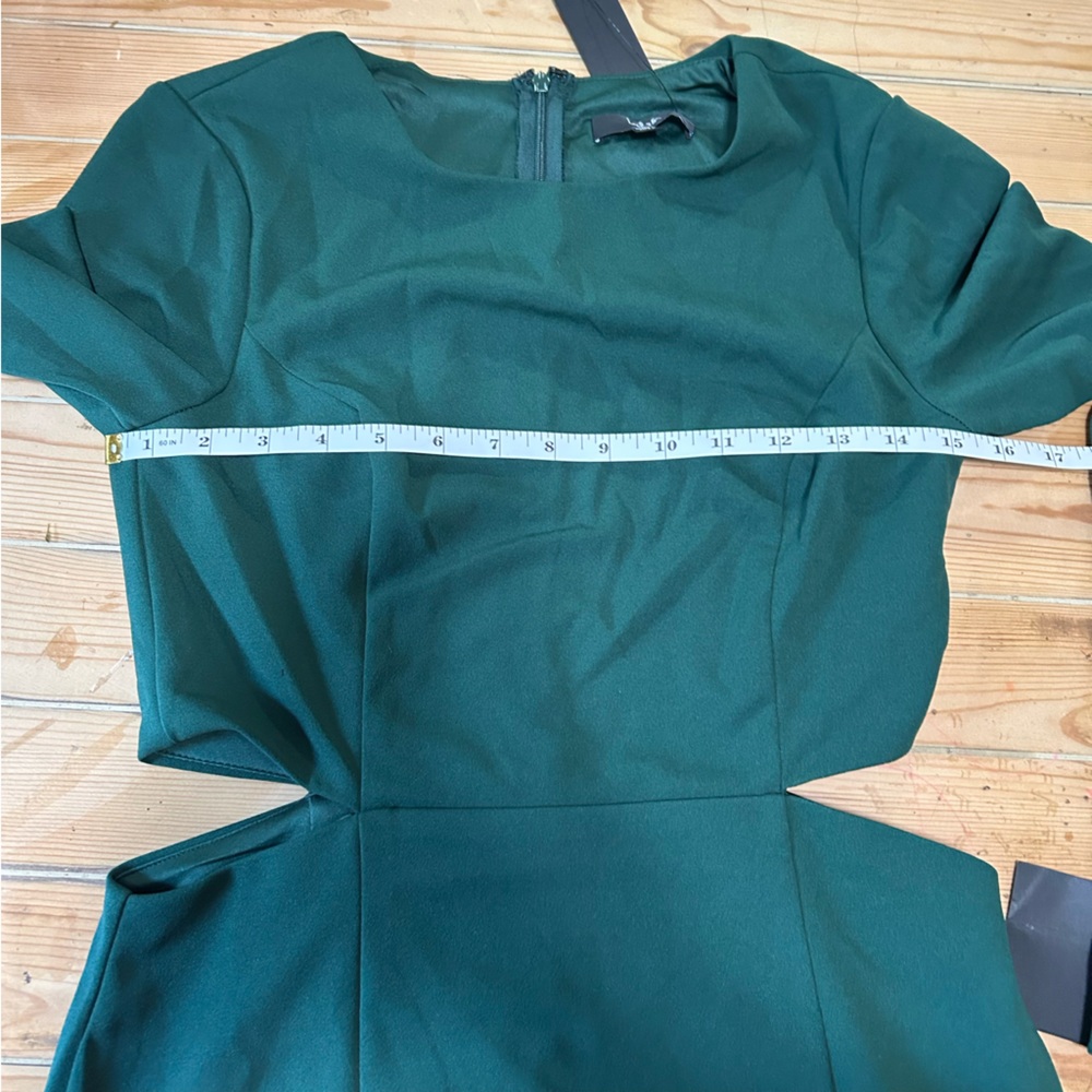 NWT Lulus Going for the Wow Emerald Green Long Sleeve Cutout Maxi Dress - Picture 8 of 11
